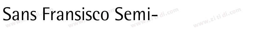 Sans Fransisco Semi字体转换
